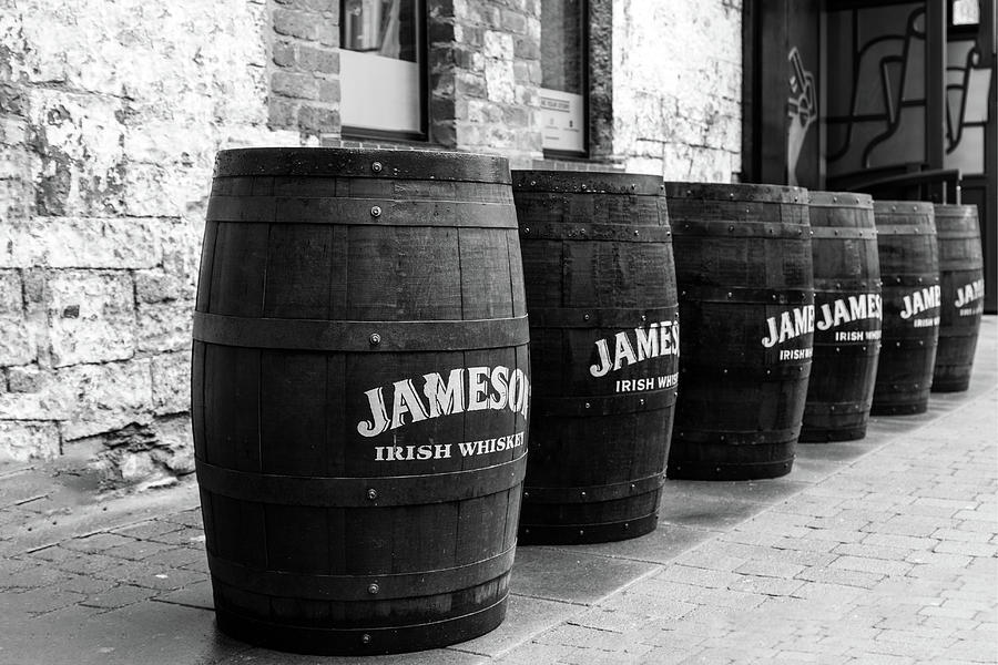 Whiskey Barrel Row Outside the Jameson Distillery in Dublin Ireland Photograph by Georgia Fowler