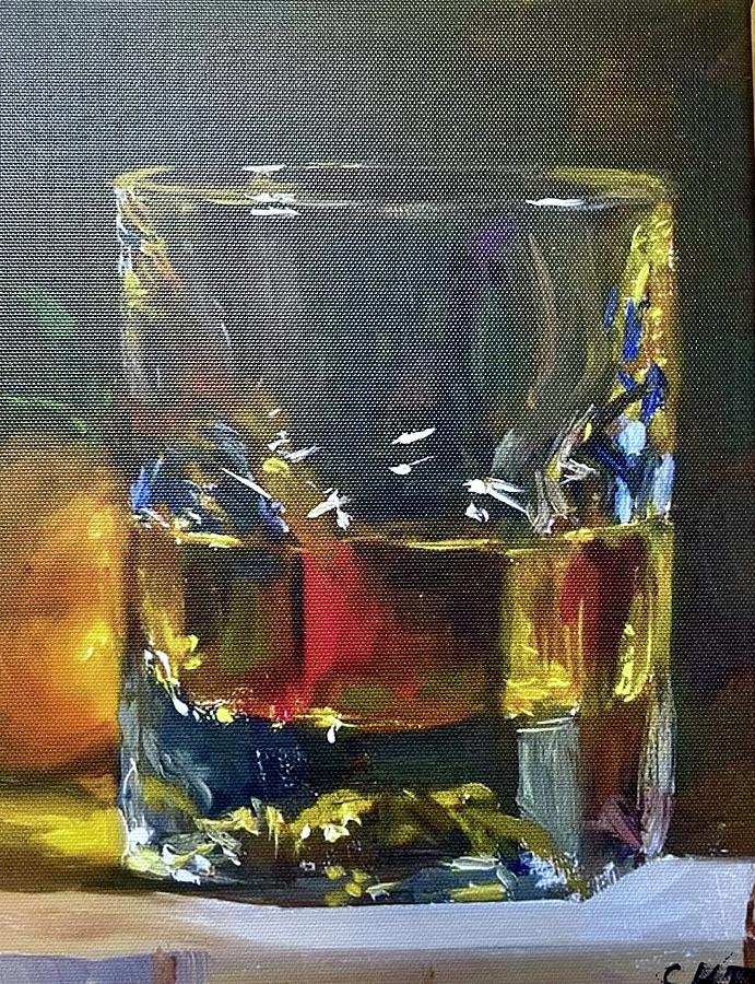 Whiskey Neat SOLD Painting by Susan Dehlinger