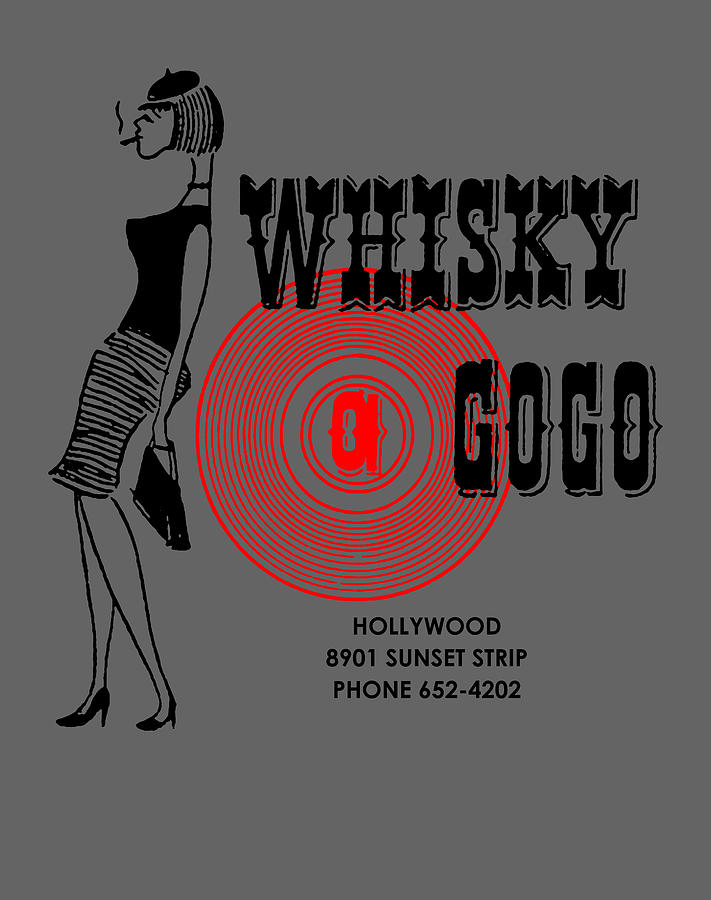 Whisky A Go Go Vintage Poster Restoration Digital Painting Classic T S 196 Digital Art by Regis Beaulieu