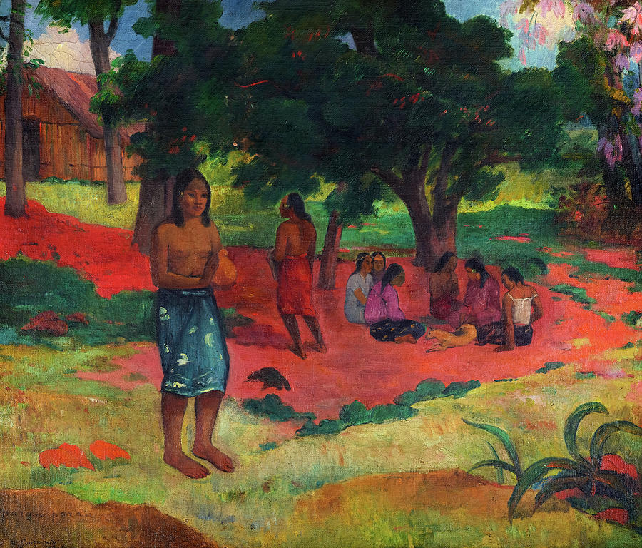 Whispered Words, 1892 Painting by Paul Gauguin - Fine Art America