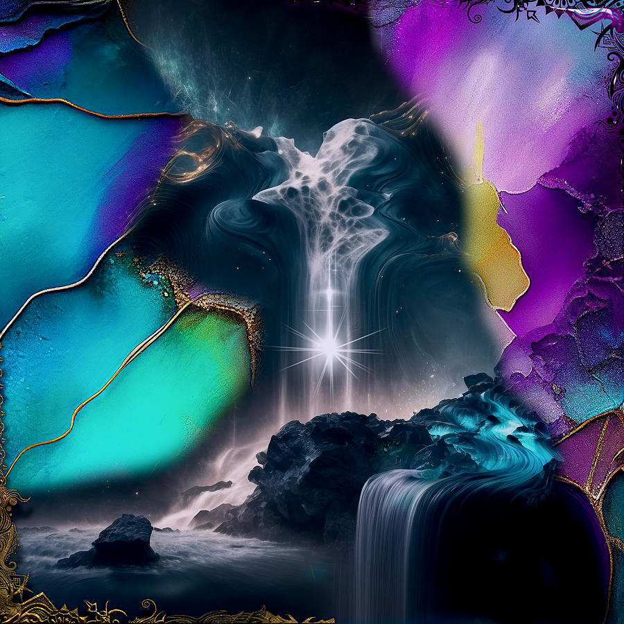 Whispering Falls Digital Art by Michael Damiani