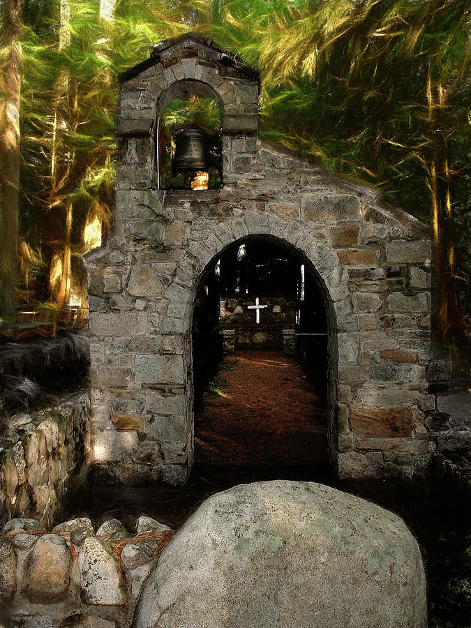 Whispering Pines in the Chapel of the Woods Photograph by Wayne King