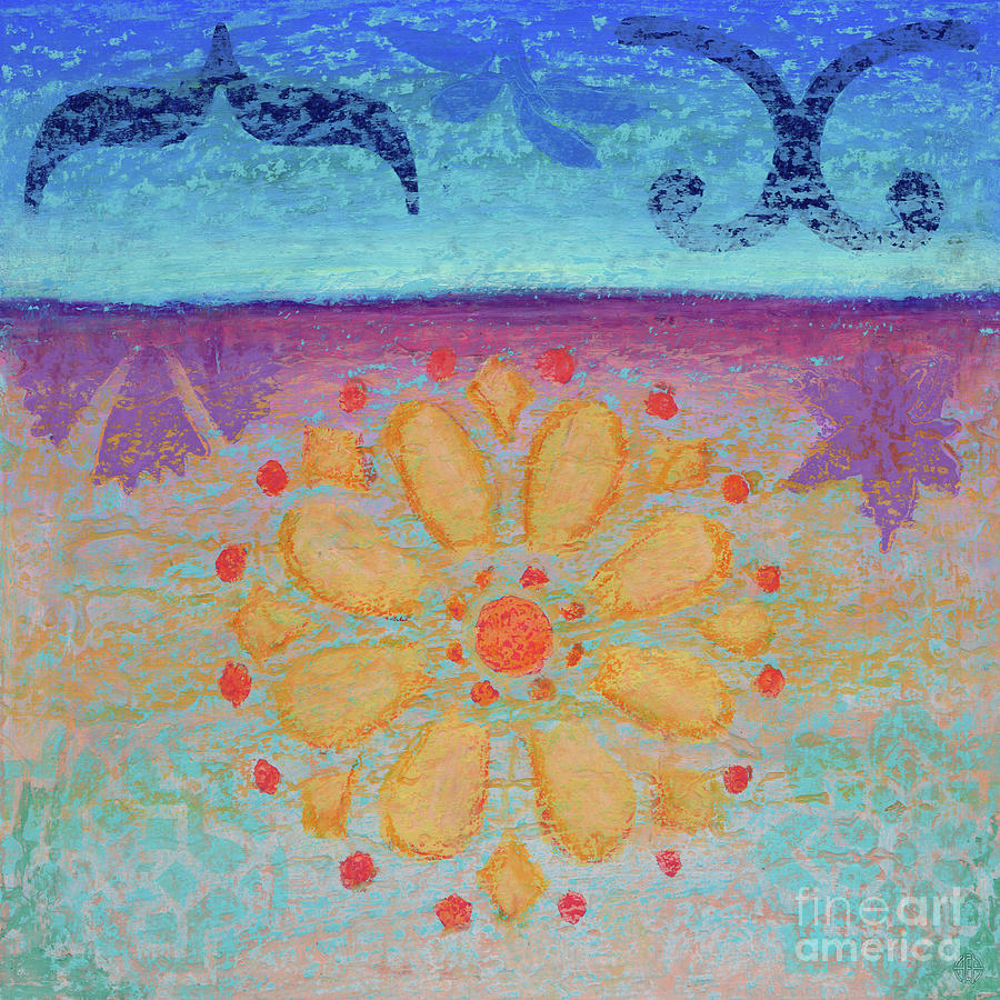 Whispering Sand Painting by Amy E Fraser