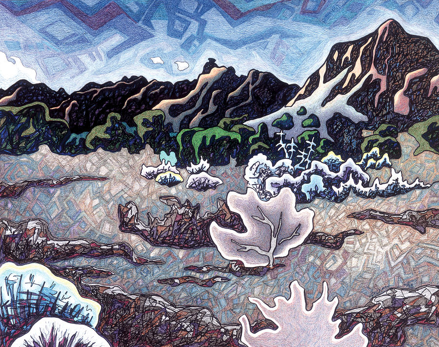 Southwest Mixed Media - Whispering Silence by Dale Beckman Southwest Mixed Media - Whispering Silence by Dale Beckman