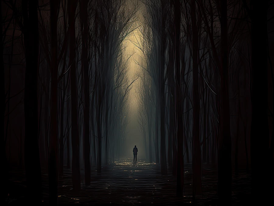 Mark Twain Painting - Whispers in the Woods by Lourry Legarde