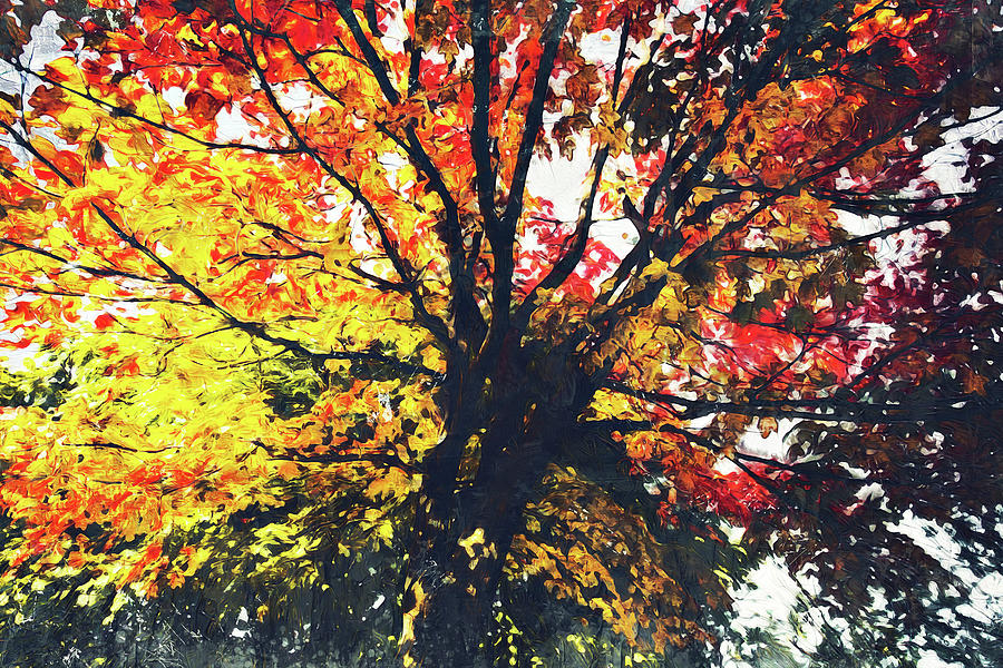 Whispers of autumn - 05 Painting by AM FineArtPrints