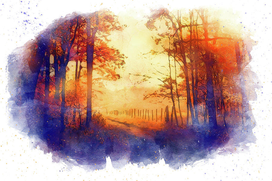Whispers of autumn - 06 Painting by AM FineArtPrints