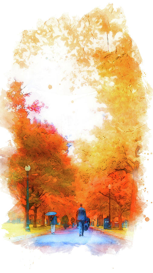 Whispers of autumn - 11 Painting by AM FineArtPrints