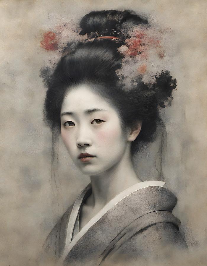 Whispers of Enigmatic Grace Digital Art by Samuel HUYNH Whispers of Enigmatic Grace Digital Art by Samuel HUYNH