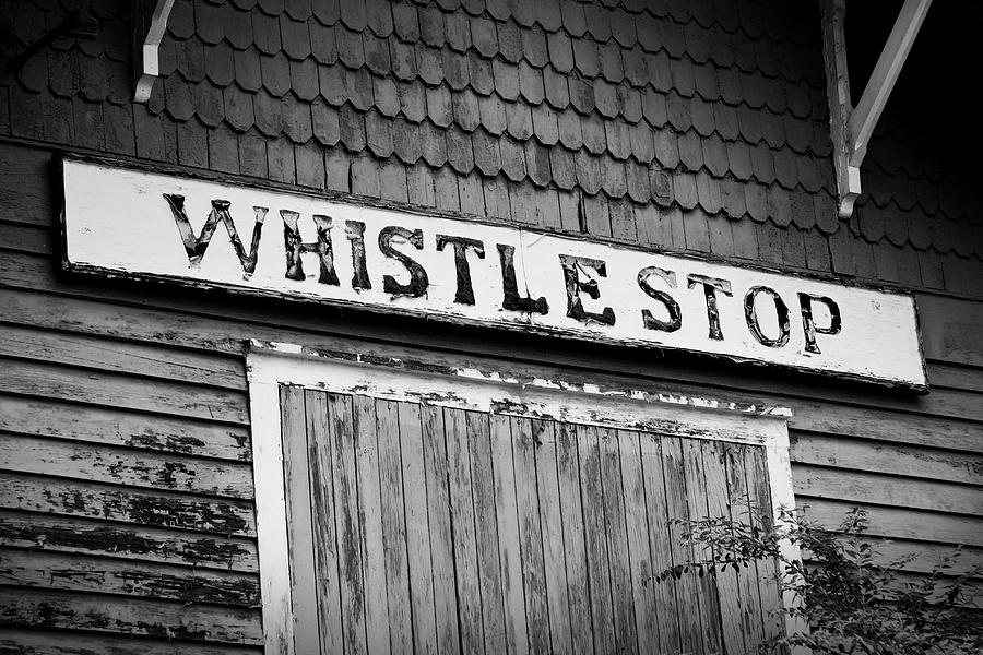 Black And White Photograph - Whistle Stop Cafe by Lewardeen