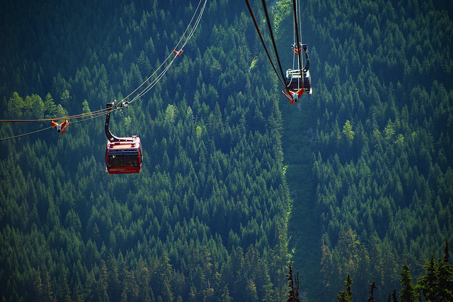 Whistler Blackcomb Gondola Photograph by Kirby Shepherdson - Fine Art ...