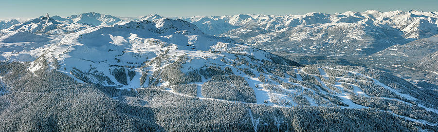 Whistler Mountain Peak view in Winter Photograph by Pierre Leclerc Photography