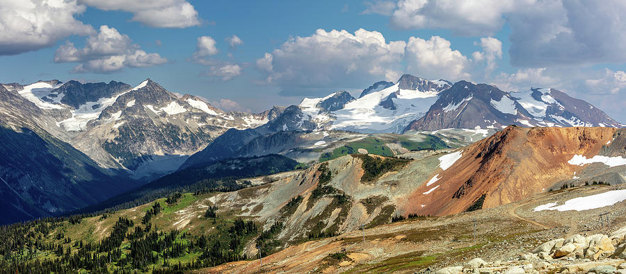 Whistler Mountain Summit Hiking Panorama Photograph