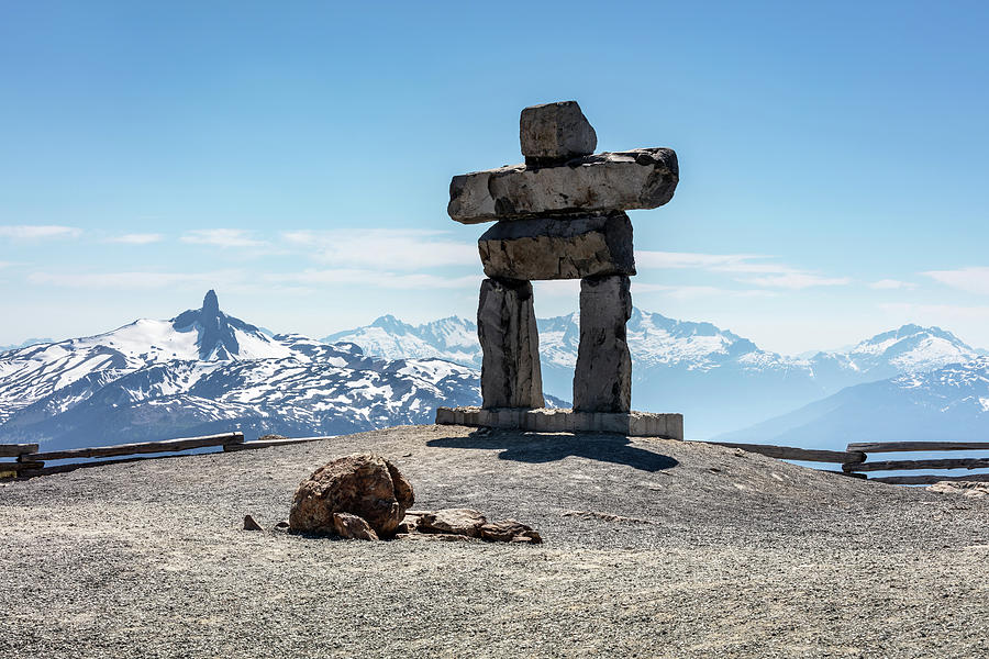 Whistler Summit Inukshuk Photograph by Pierre Leclerc Photography
