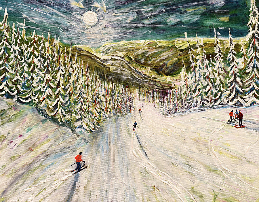 Whistler Whishbone Painting by Pete Caswell