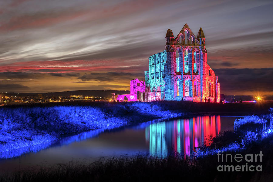 Whitby Abbey - Illuminations Oct 2018 Photograph By Martin Williams ...