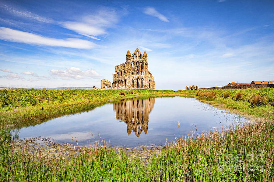 Whitby Abbey Reflection Photograph by Colin and Linda McKie