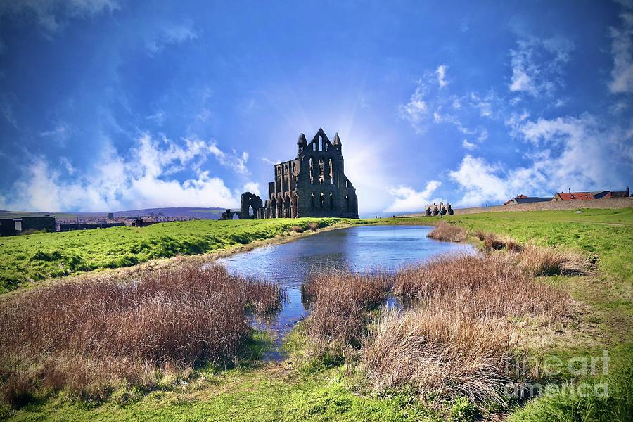 Abbey Photograph - Whitby Abbey UK by Tony James Williams