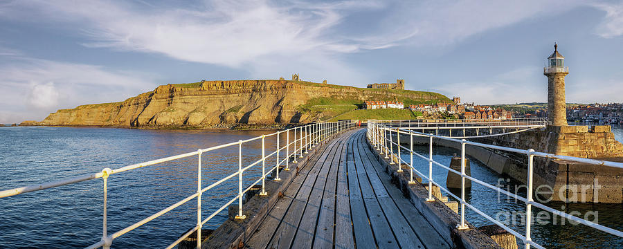 Whitby From The East Pier Photograph by Richard Burdon