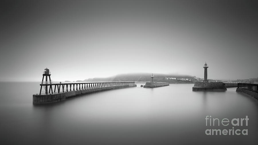 Whitby In The Mist Photograph by Richard Burdon