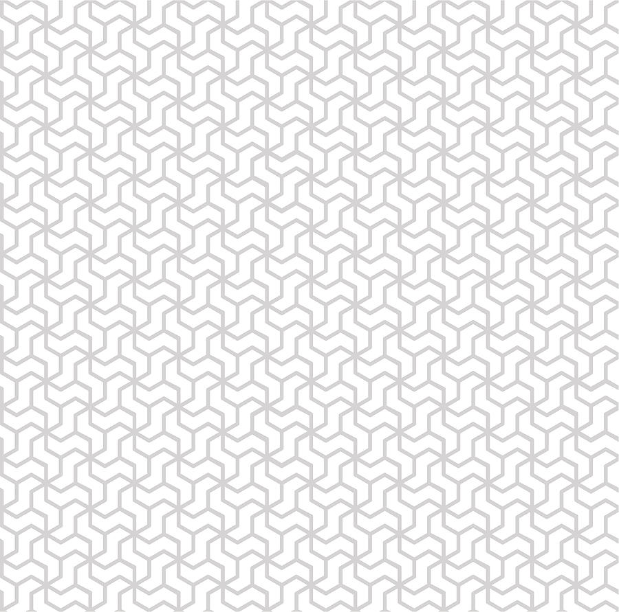 White and gray rhombic seamless pattern Drawing by Uncle-rico