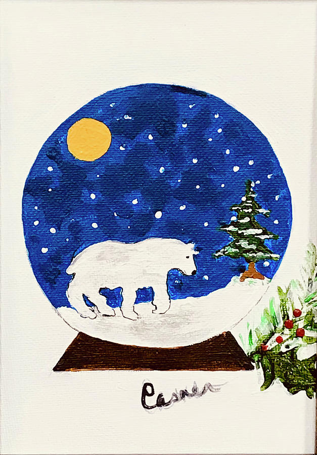 White Bear Painting by Colleen Casner