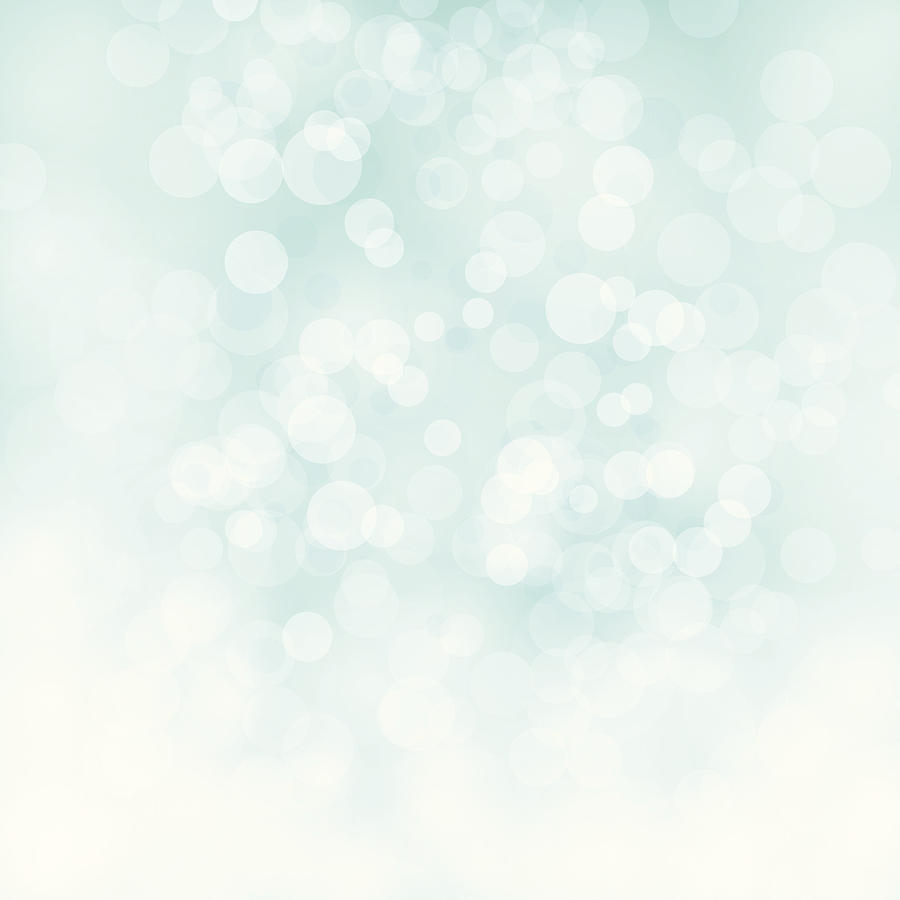 White bokeh on pale green vector background Drawing by Desifoto