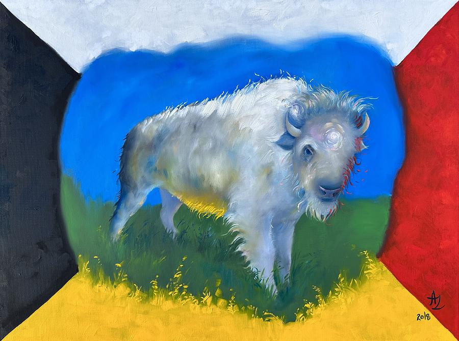 White Buffalo And Six Powers Painting