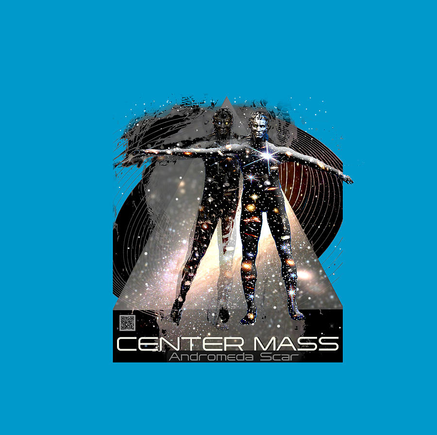 White Center Mass Center Mass Universe Andromeda Scar Real Galaxy Color   Digital Art by Todd Krasovetz
