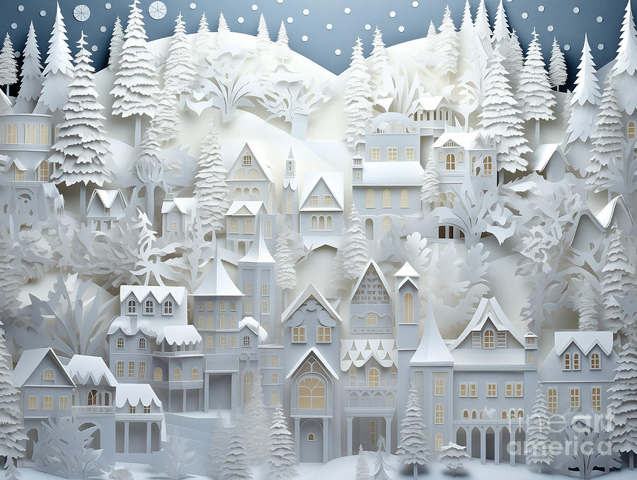 White Christmas 2 Digital Art by Joey Agbayani