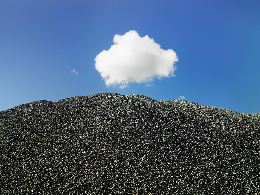 White Cloud and Stones Photograph by Michael Pole