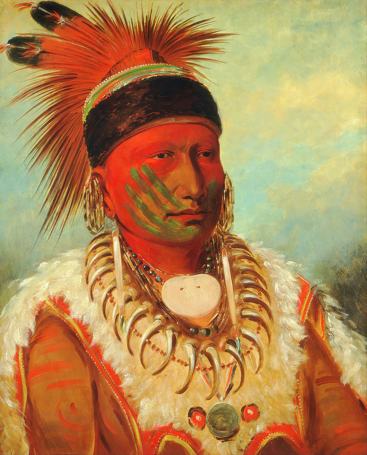 White Cloud, Head Chief of the Iowas Painting by Eric Glaser