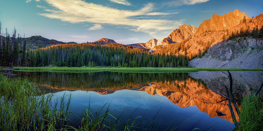 White Cloud Wilderness Reflections Idaho Photograph by Lee Doyle - Fine ...