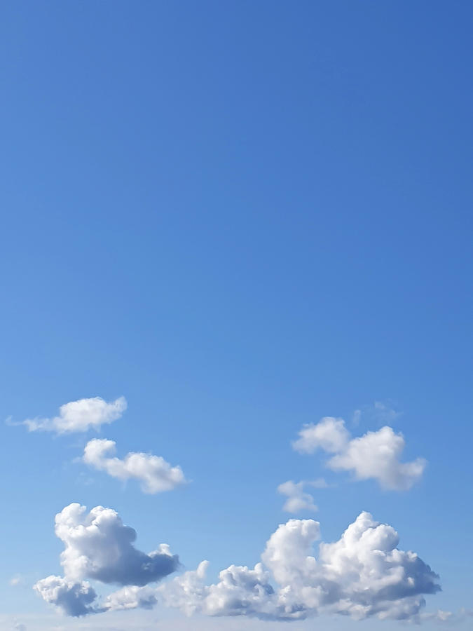 Summer Photograph - White Clouds and Blue Skies by Nicklas Gustafsson