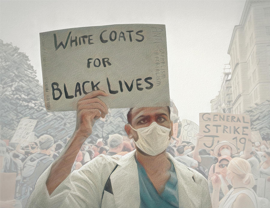 White Coats For Black Lives Digital Art