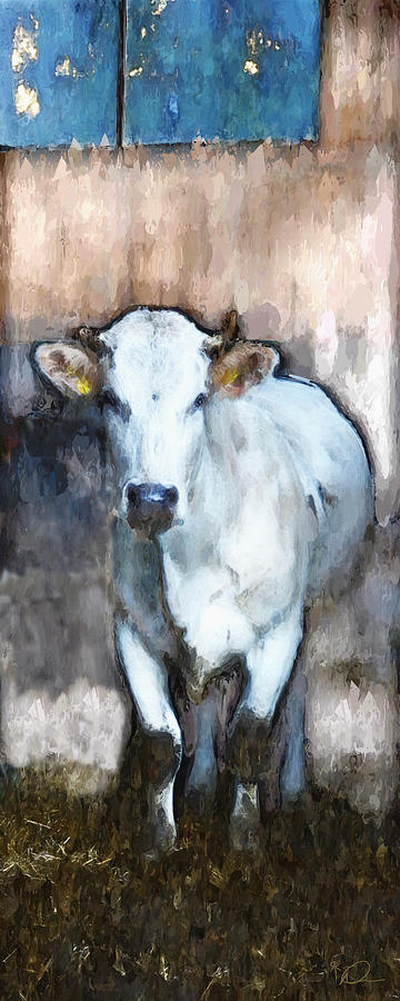 White Cow Painting