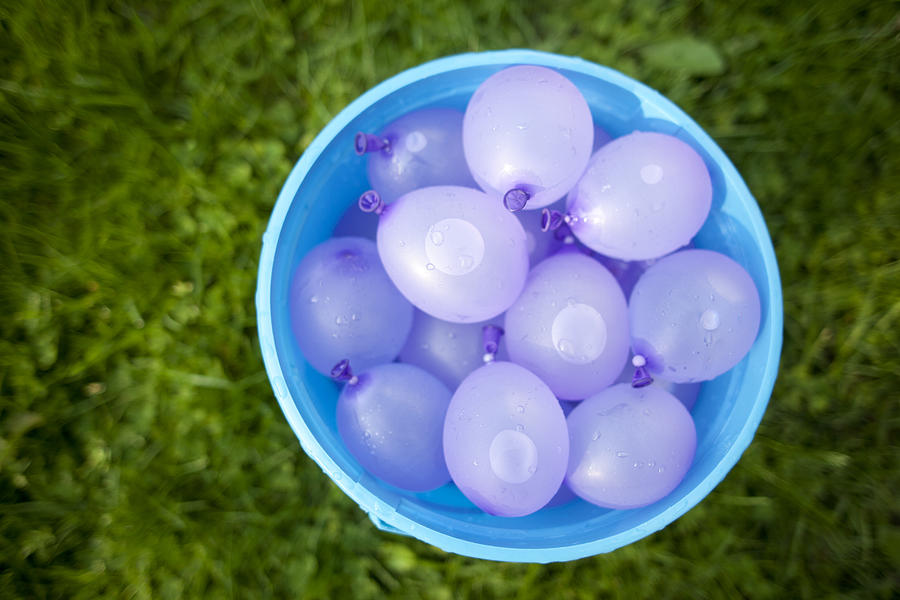 White delicate soft water balloons Photograph by Sampsyseeds