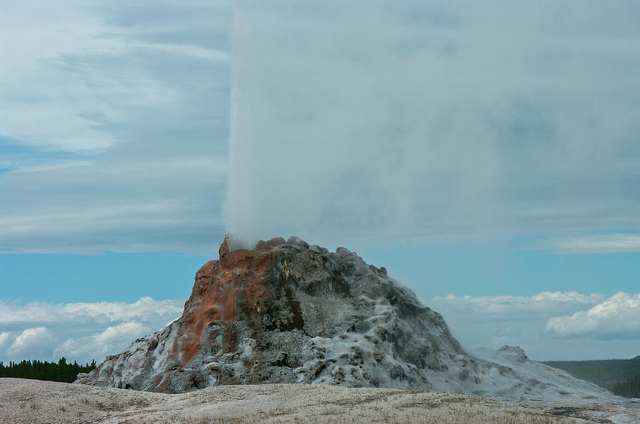 White Dome Geyser - 0646 Photograph by Jerry Owens
