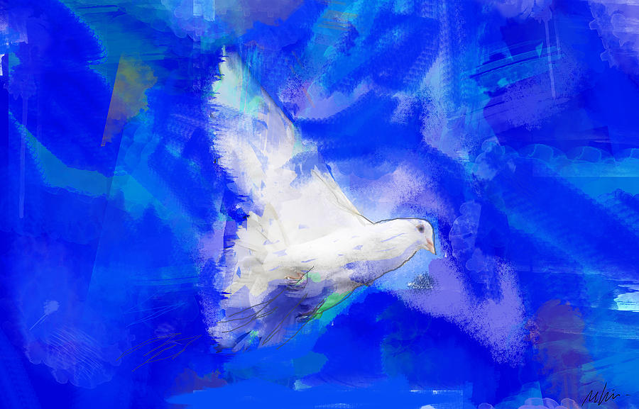 White Dove Digital Art by Marcelo Lima - Pixels