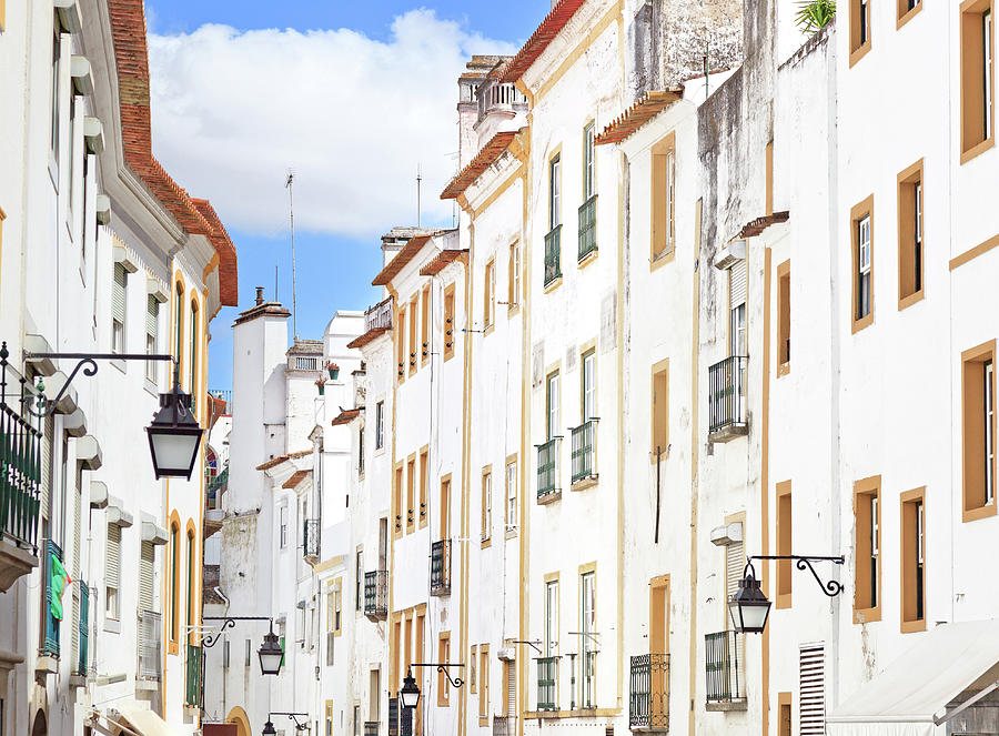 White Street in Evora. Portugal Photograph by Stefano Orazzini