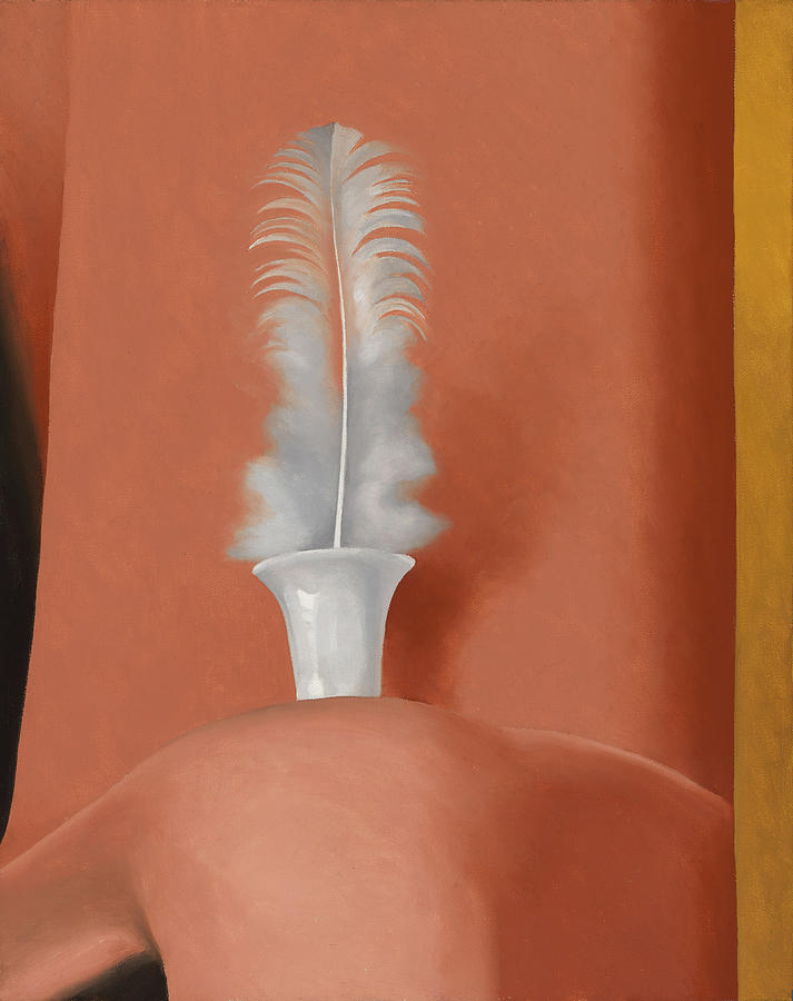 White Feather Painting by Georgia OKeeffe