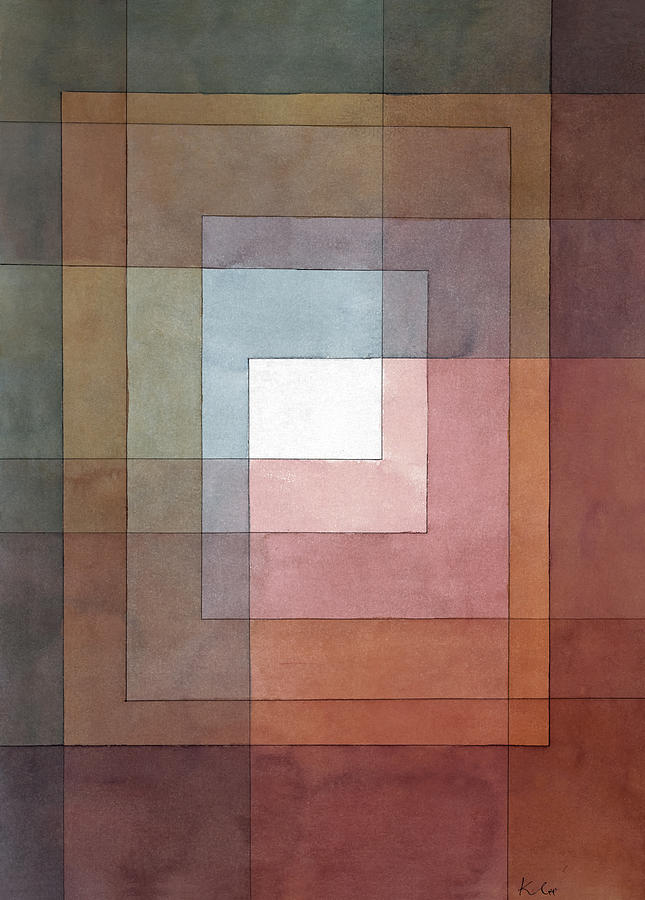 White Framed Polyphonically By Paul Klee Painting