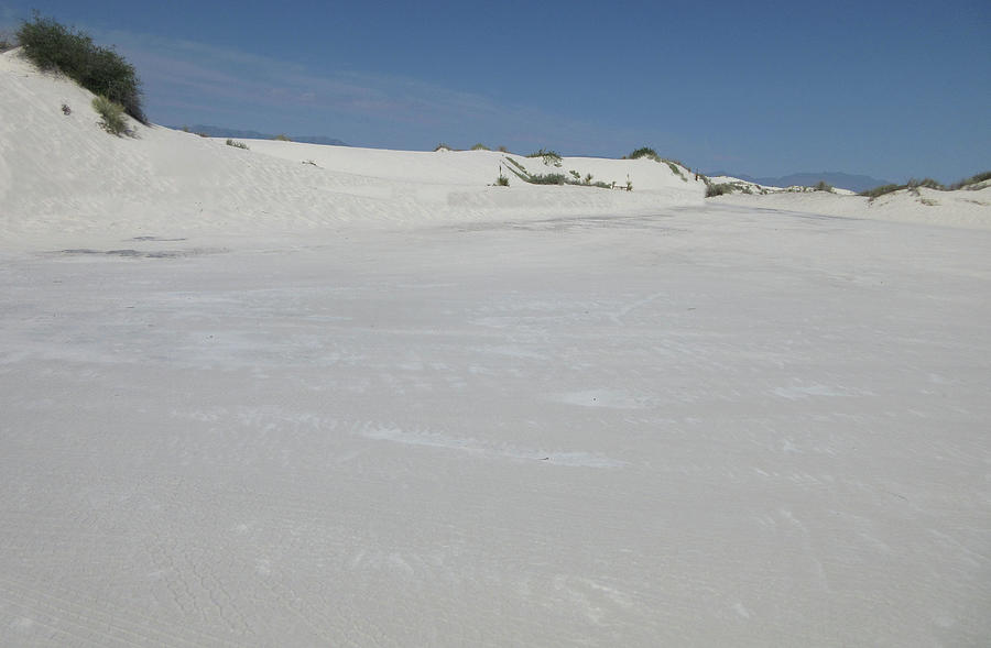 White Gypsum Sand Photograph by Nadalyn Larsen