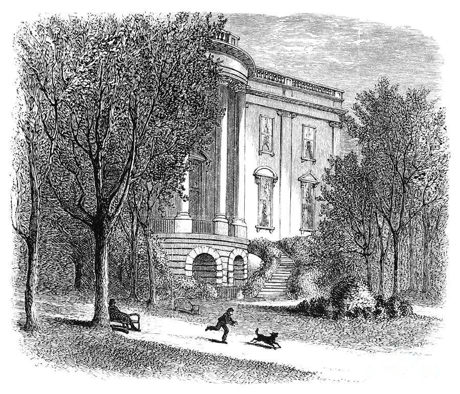 White House, 1874 Drawing by W L Sheppard