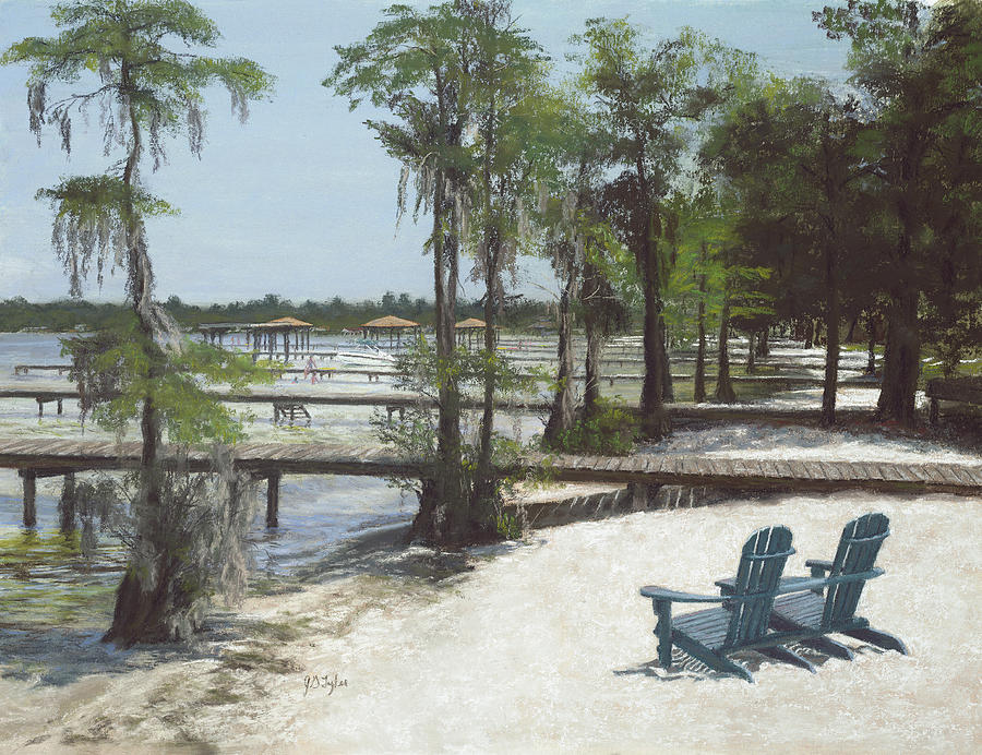 White Lake Painting by Jim Tyler