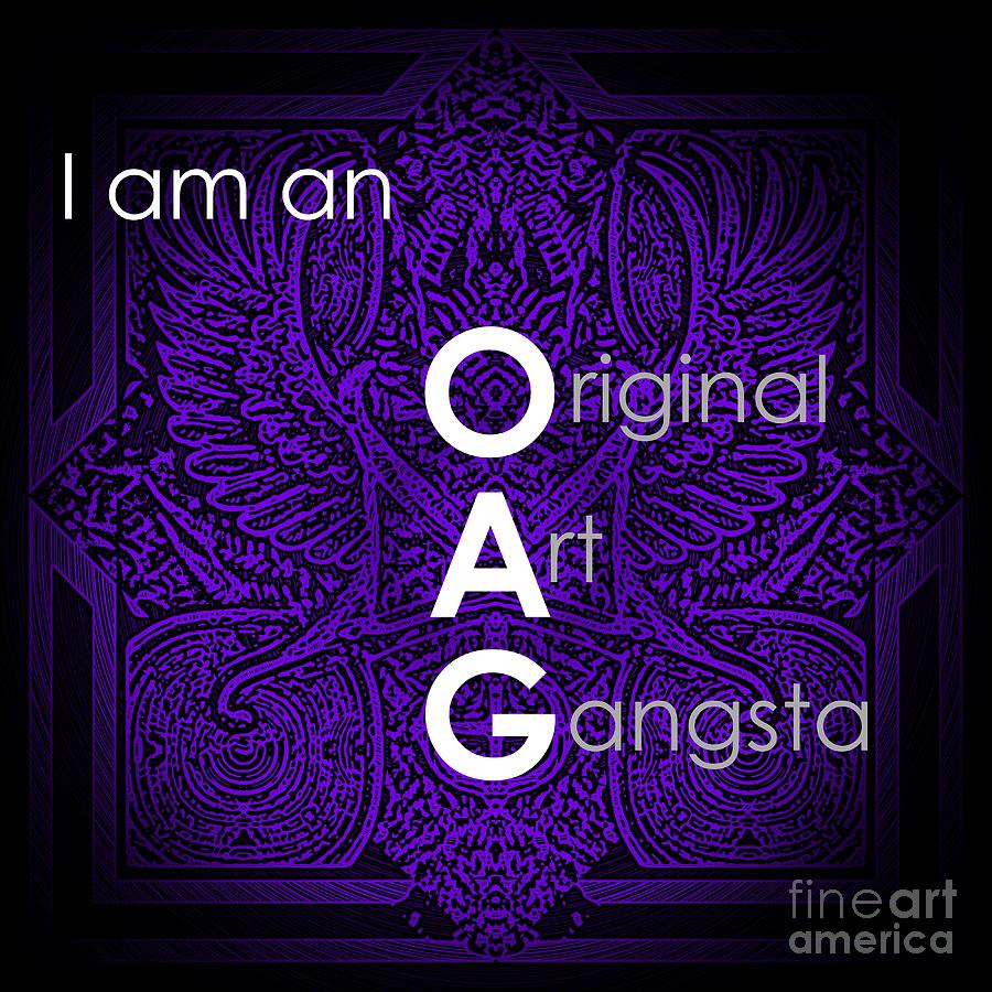 White Letters Oag Digital Art by Dale Crum