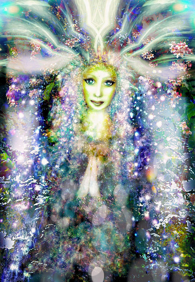 Praying angel Digital Art by Lila Violet - Fine Art America