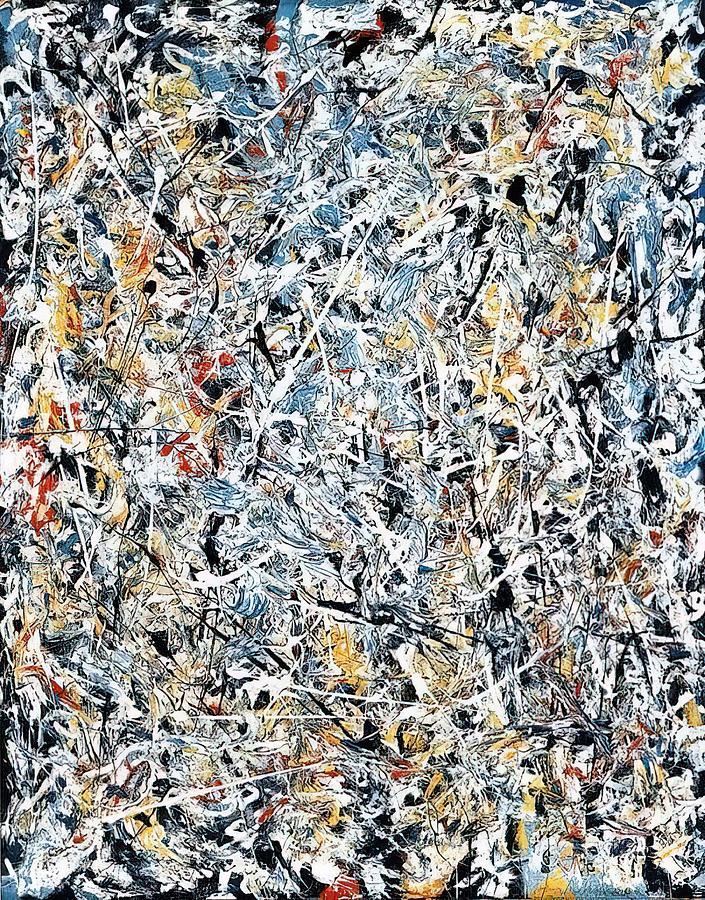 Abstract Painting - White Light by Jackson Pollock
