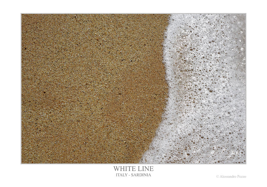 White Line Photograph by Alessandro Pezzo