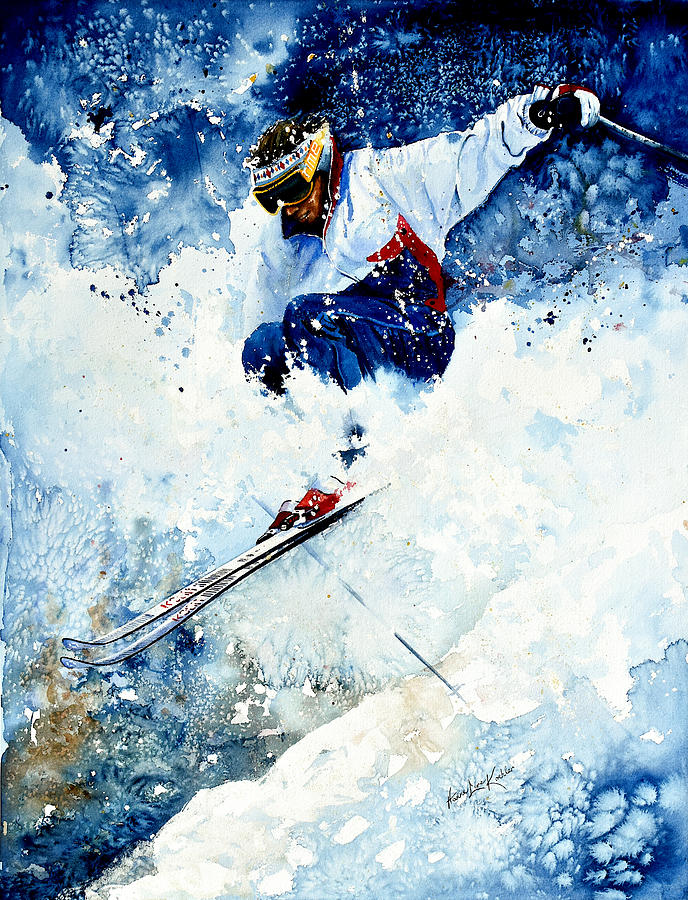 Sports Artist Painting - White Magic by Hanne Lore Koehler